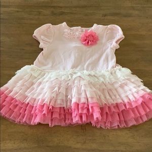 Pink layered dress by Little Me